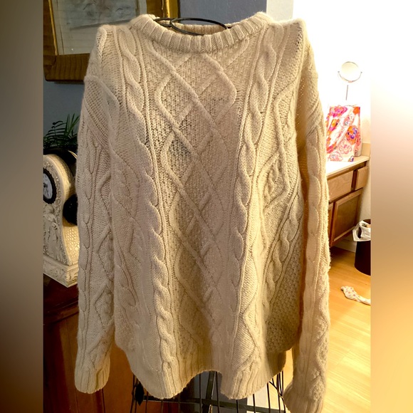 VINTAGE St. Michael 100% Pure New Wool Men's Pullover Crew Neck Sweater - Picture 1 of 5
